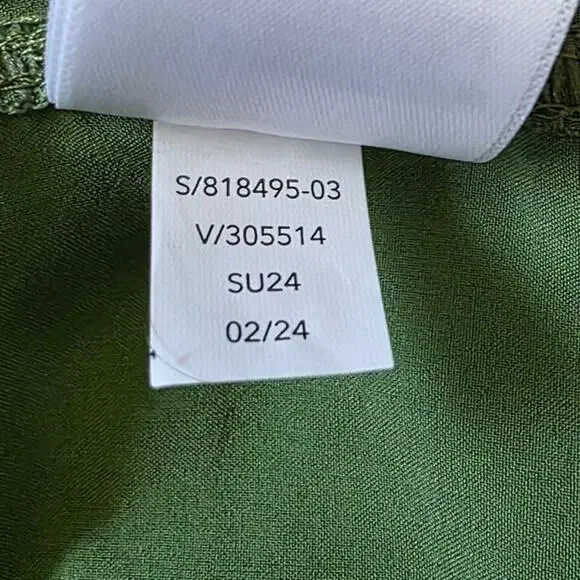 Athleta Brooklyn Heights High Rise Cargo Pant in Baja Green Wide Leg Pants UPF40 - Picture 7 of 8